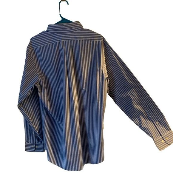 Pre Owned Men’s Brooks Brothers Long Sleeve Button Up Classic Pinst Sz 16 4/5 - Picture 3 of 11